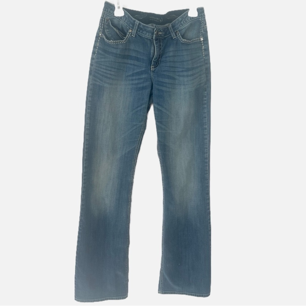 Shiloh Wrangler Western Light Wash Size 9/38 No Gap Waistband Low Rise